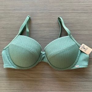 VS PINK Crinkle Push Up Bikini Top (L)